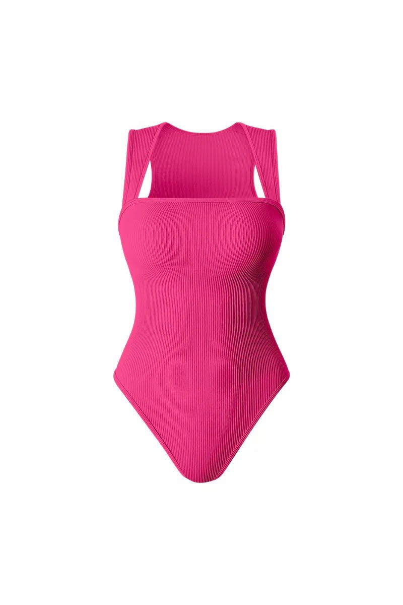 Racerback Wide Straps Bodysuit - Zandorue