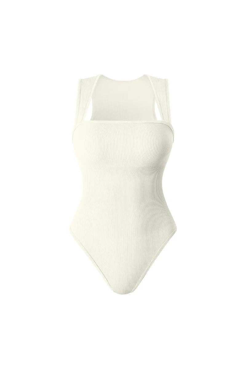 Racerback Wide Straps Bodysuit - Zandorue