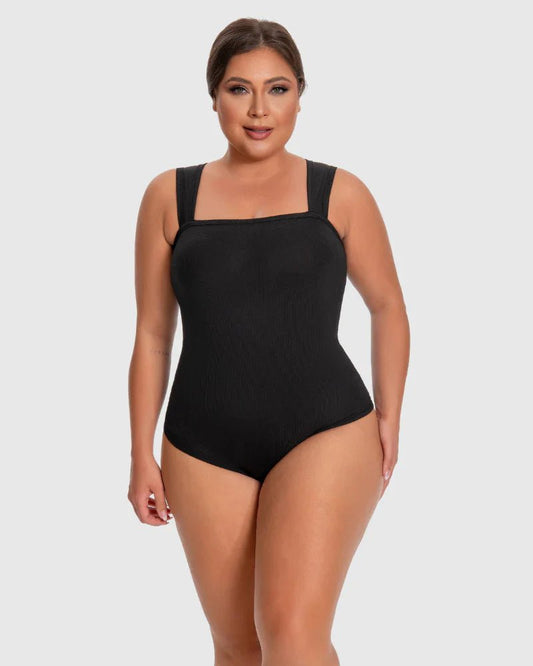 Racerback Wide Straps Bodysuit - Zandorue