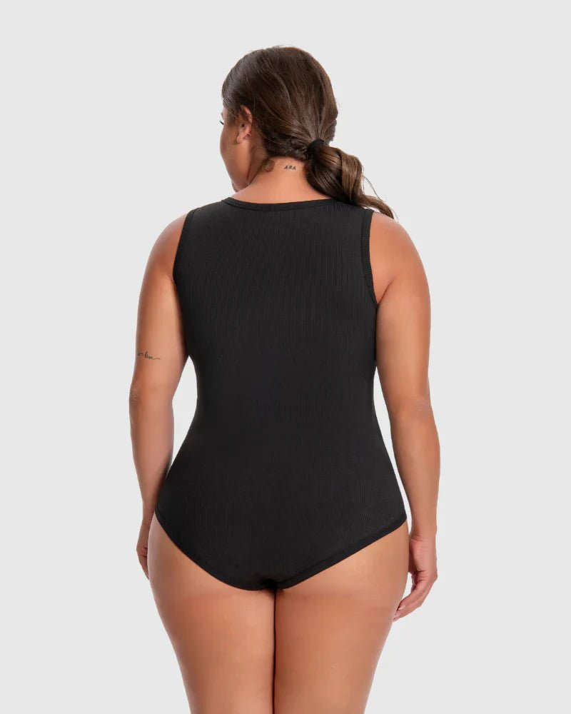 Racerback Wide Straps Bodysuit - Zandorue