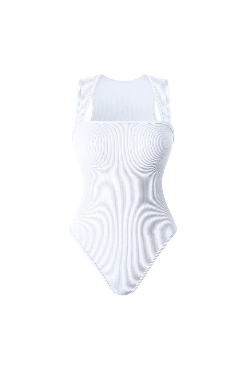 Racerback Wide Straps Bodysuit - Zandorue
