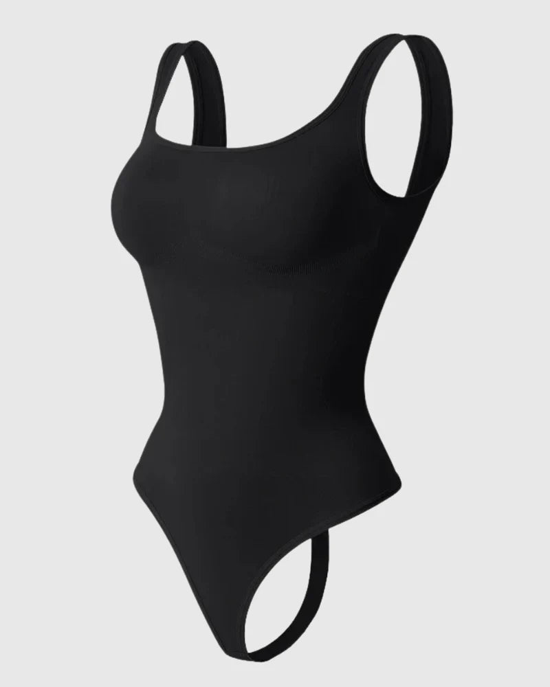 Square Neck Snatched Bodysuit - Zandorue